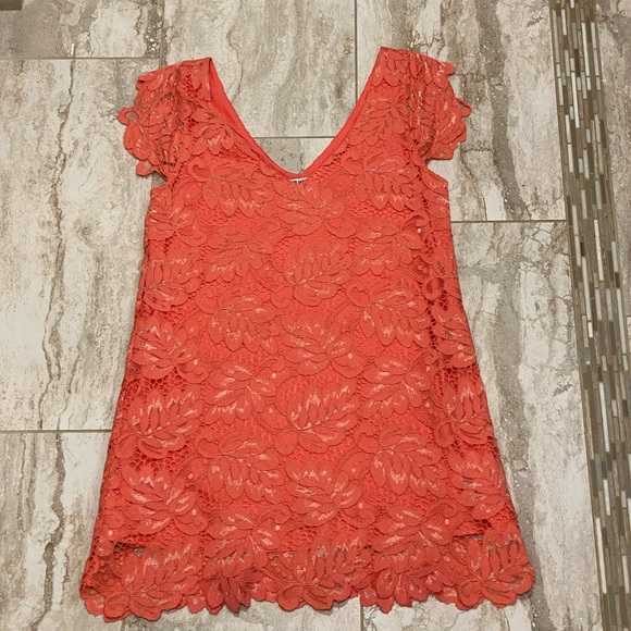 BB DAKOTA women’s Rene scallop lace shirt dress - Picture 11 of 15